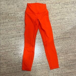Lululemon Align 25” size 2 in Solar Orange